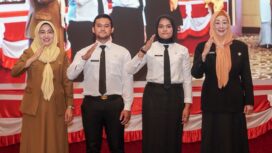 Sekretaris Daerah Provinsi Kepulauan Riau Misni menghadiri Penutupan Pelatihan Dasar (Latsar) Calon Pegawai Negeri Sipil (CPNS) Tahun 2026 di Aula Wan Seri Beni Dompak, Tanjungpinang, Selasa (09/06).