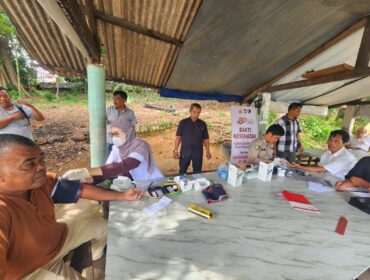 Seksi Kedokteran dan Kesehatan (Sidokkes) menggelar kegiatan Bakti Kesehatan berupa pemeriksaan kesehatan gratis bagi masyarakat dan buruh di Kota Tanjungpinang, Rabu (10/6/2026).