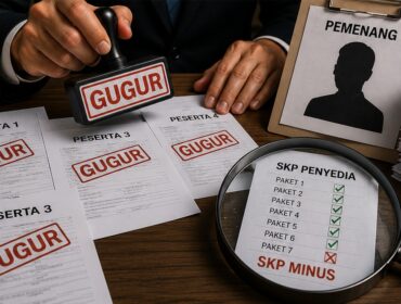 (Ilustrasi) Ilustrasi proses evaluasi tender pengadaan barang dan jasa yang menjadi sorotan terkait dugaan penyedia ber-SKP minus tetap ditetapkan sebagai pemenang.