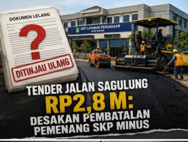Ilustrasi proyek peningkatan jalan dan dokumen tender.