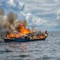 KM Laut Jaya 3 Terbakar di Tengah Laut, 4 Kru Terjun ke Laut dan Bertahan 1,5 Jam